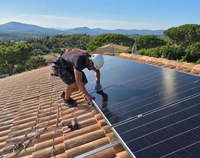 Installateur panneaux solaires Entrechaux — pose photovoltaïque sur toiture