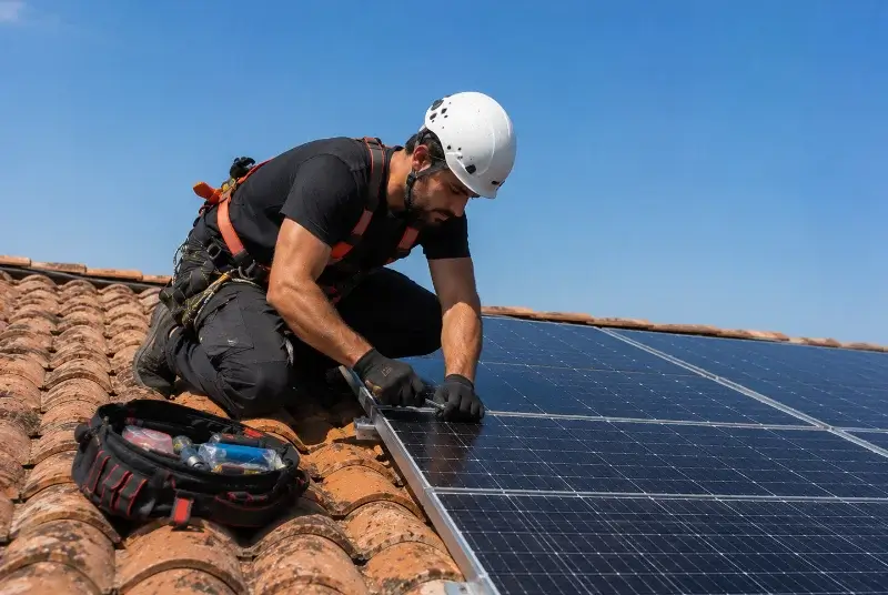 Maintenance et monitoring de panneaux solaires à Entrechaux