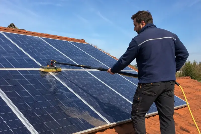 Nettoyage et entretien de panneaux solaires à Entrechaux